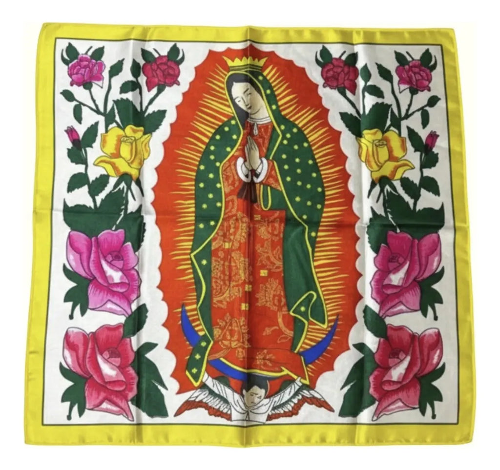 Paliacate de Virgen de Guadalupe, Seda | por pieza